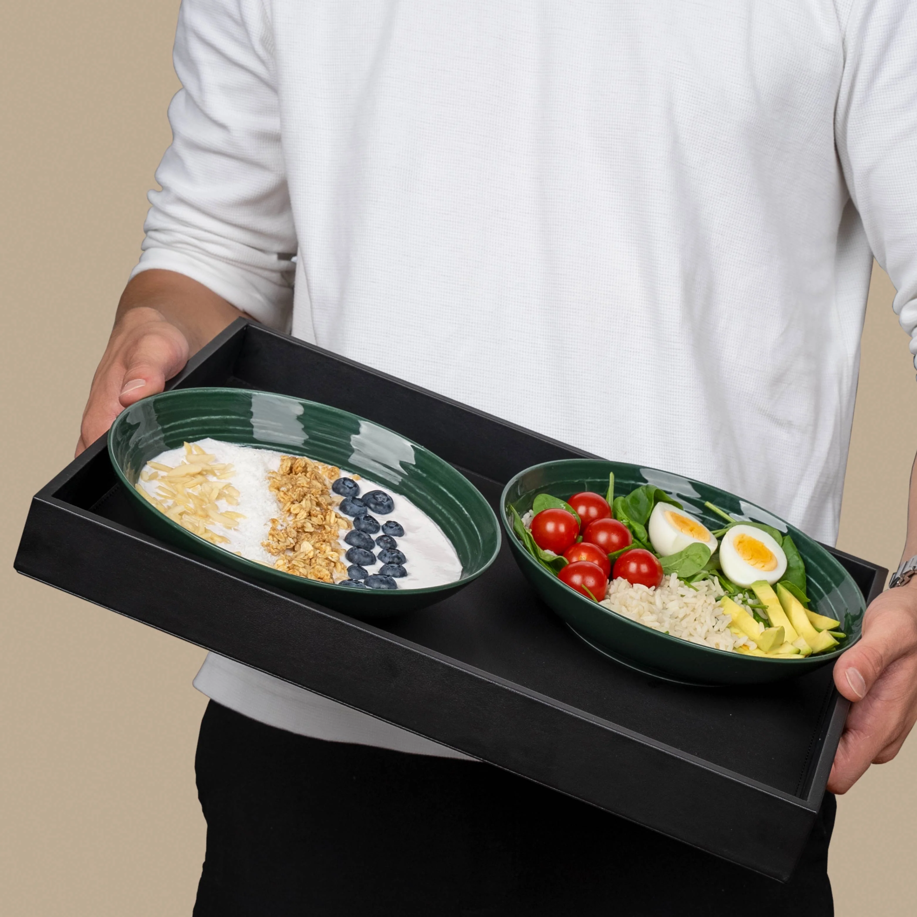 Magnet-Porzellan-Food-Bowls WALDGRÜN ⌀ 21 cm