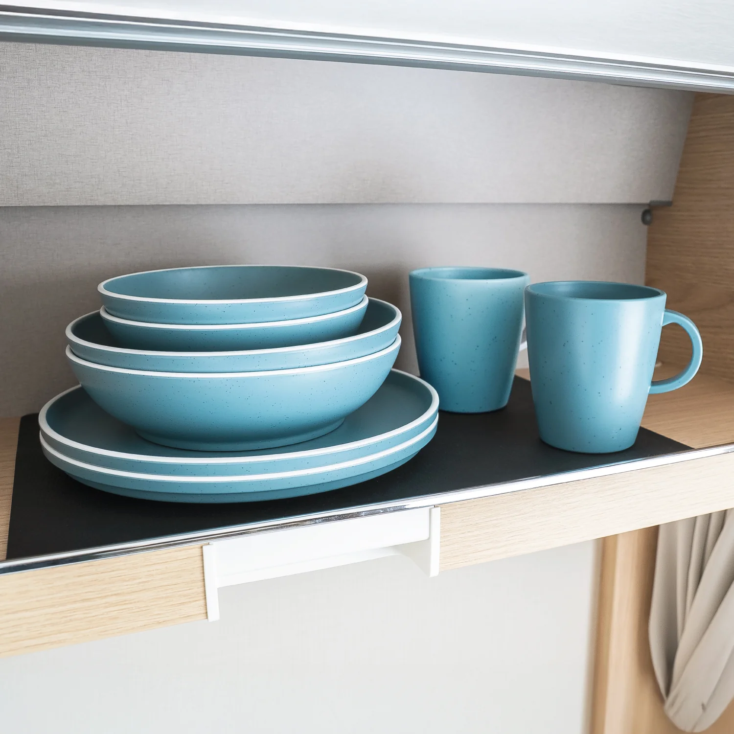 Magnet-Kunststoff-Geschirrset DOLOMIT BLUE