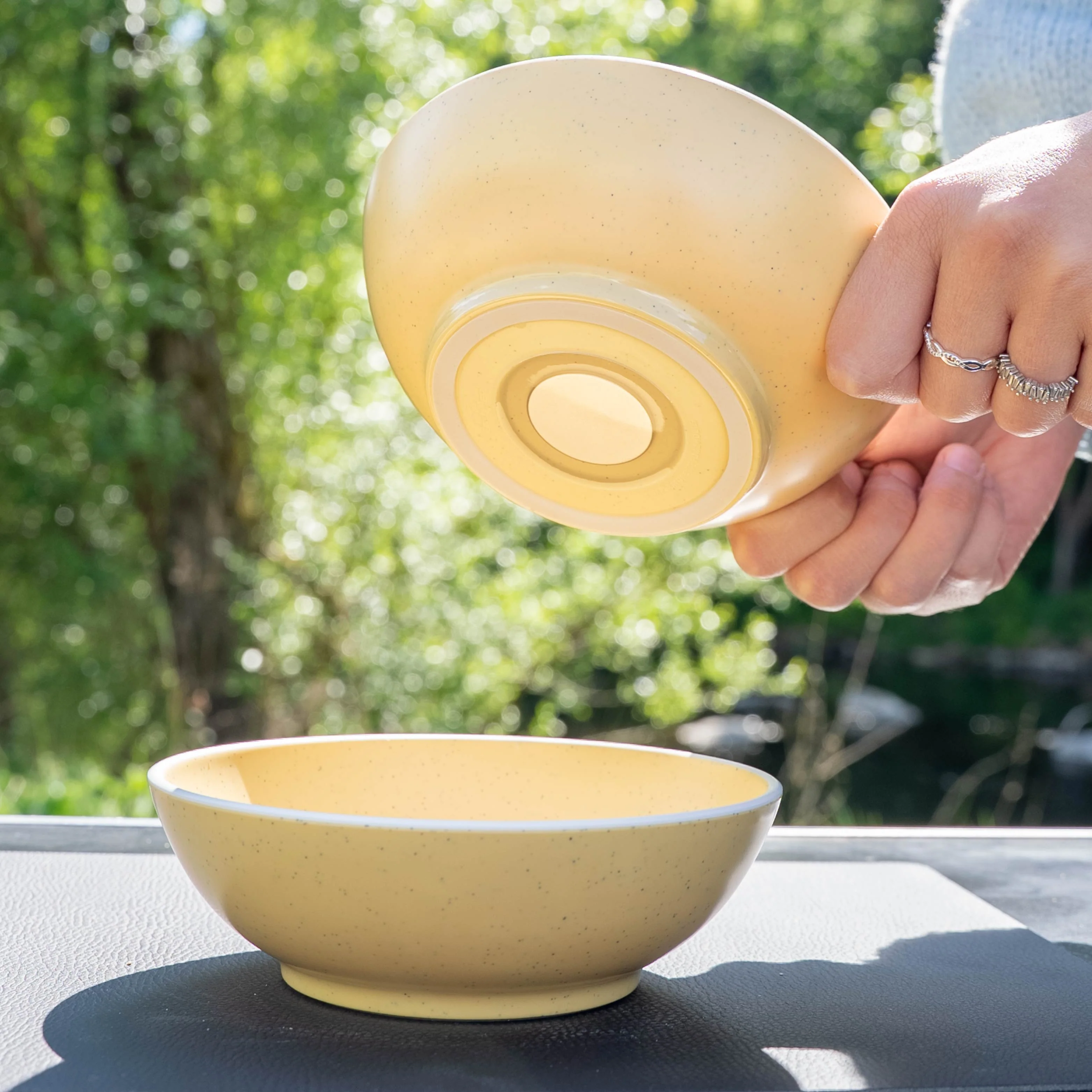 Magnet-Kunststoffbowls DOLOMIT YELLOW ⌀ 16 cm - Image 3