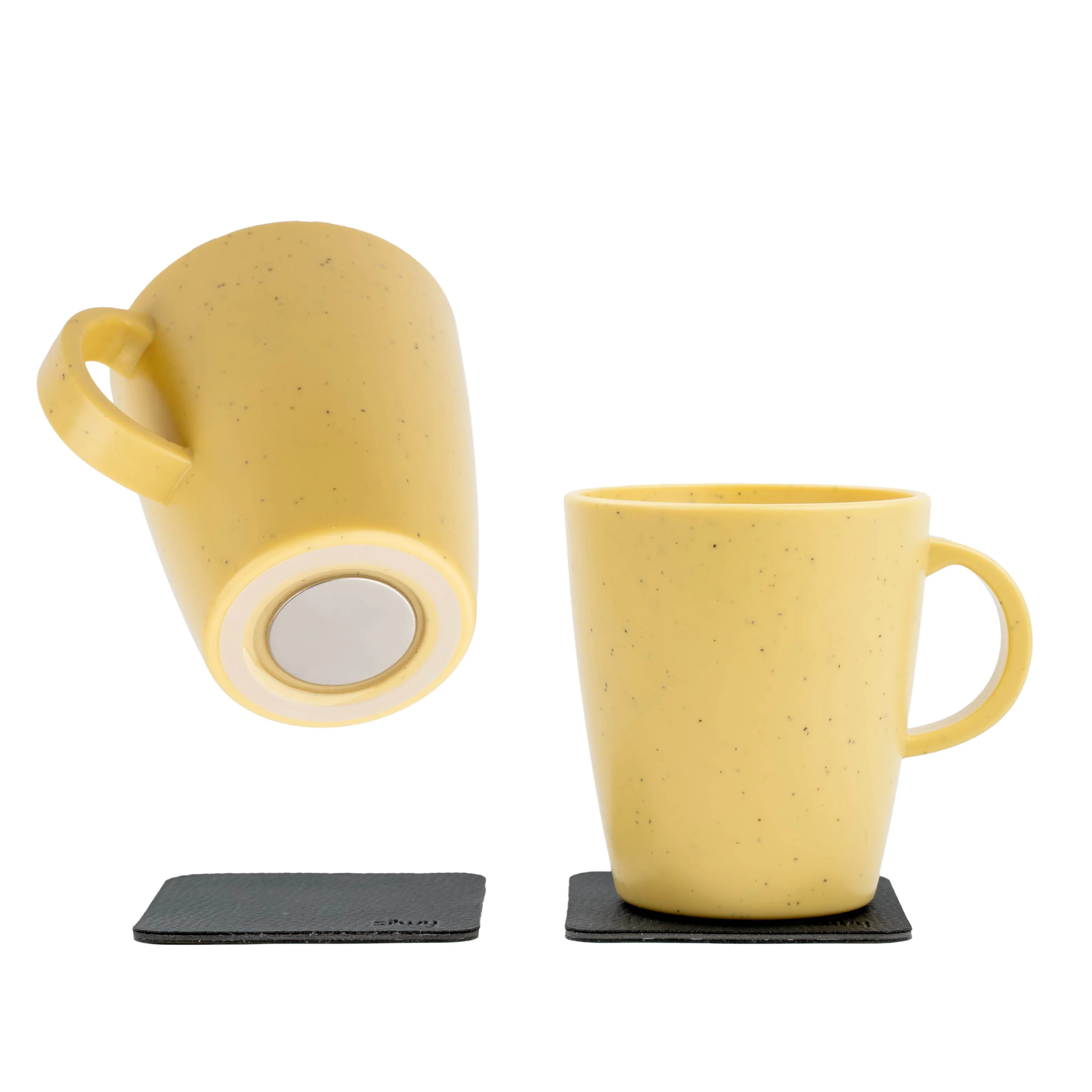 Magnet-Kunststofftassen DOLOMIT YELLOW - Image 2