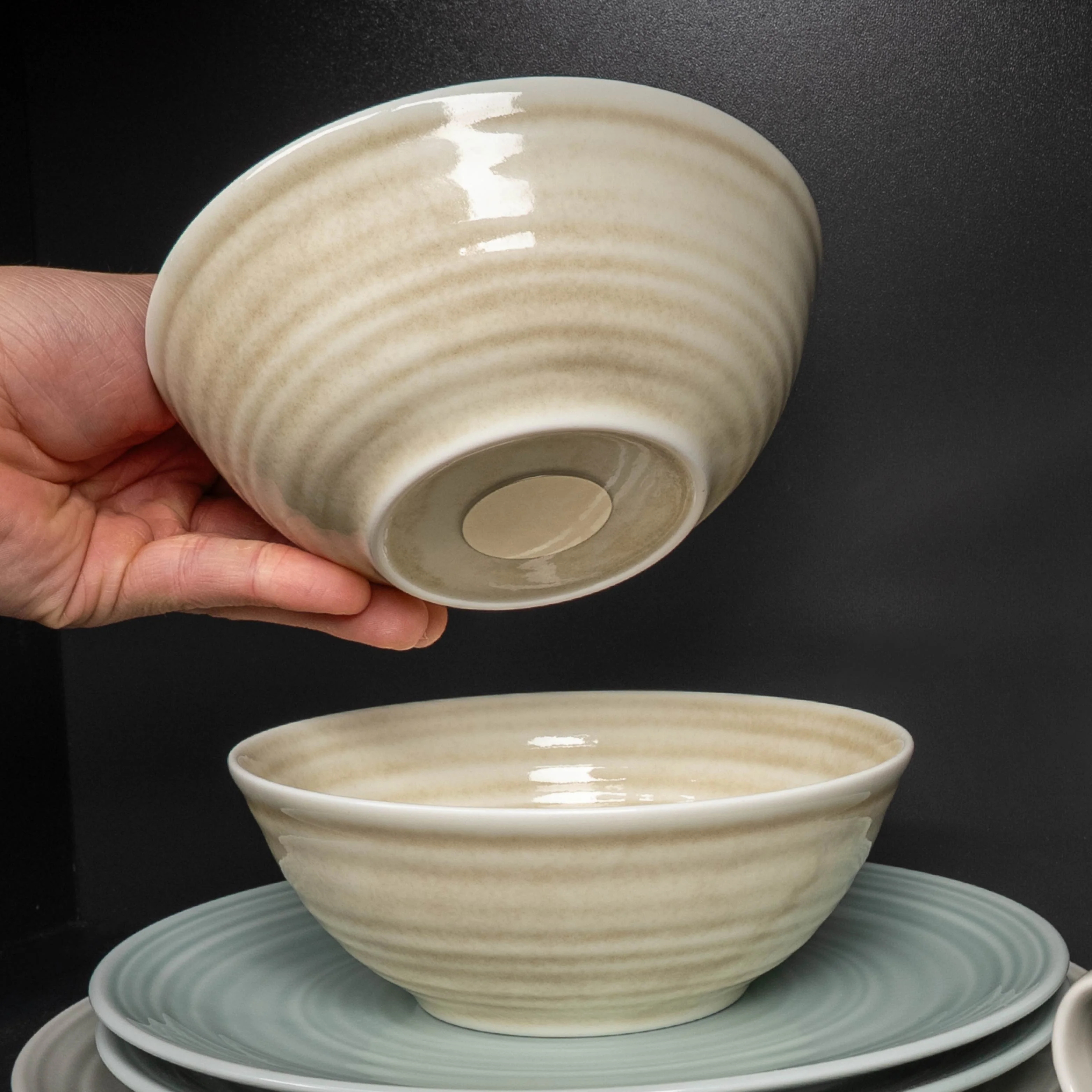 Magnet-Porzellan-Bowls SAND ⌀ 16 cm - Image 6