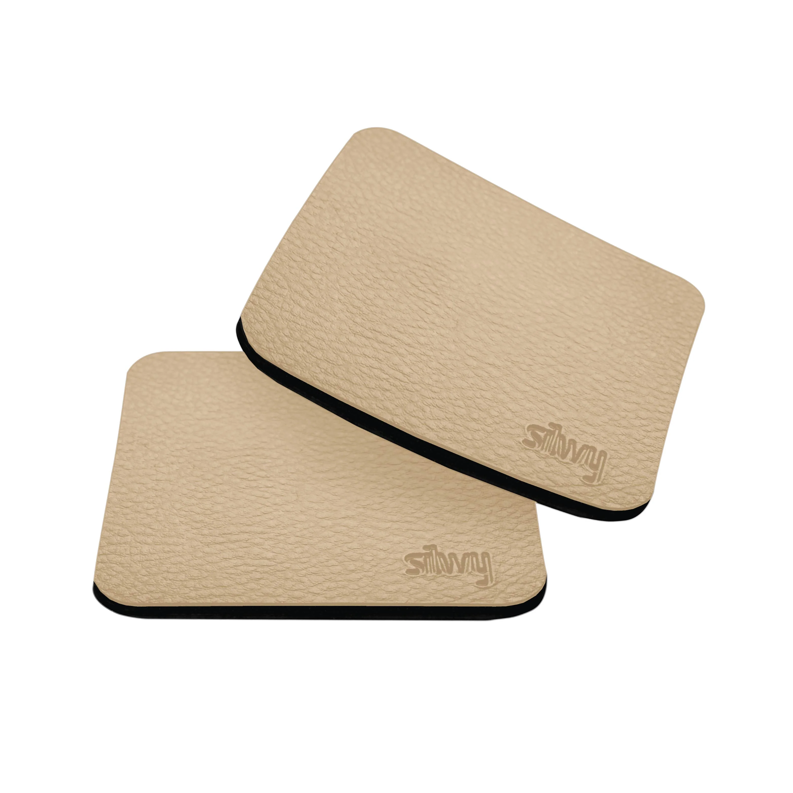 Metall-Nano-Gel-Pads (eckig) BEIGE - Image 2