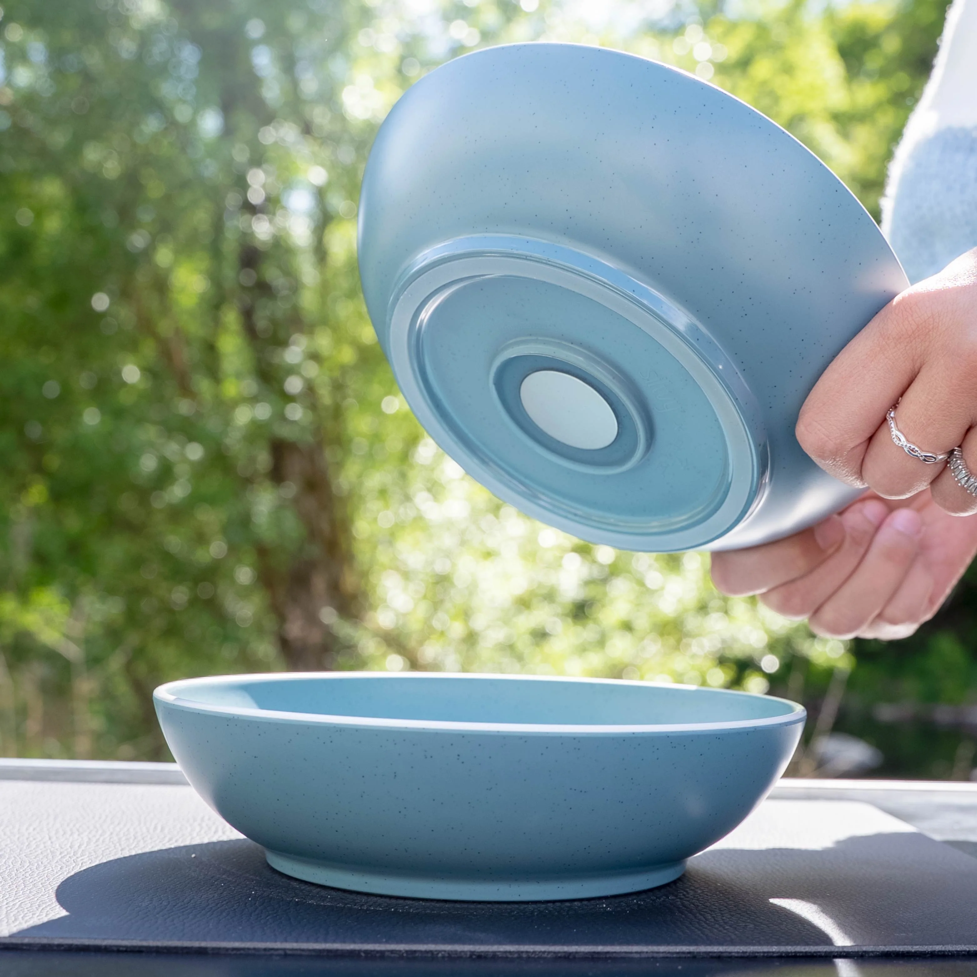 Zweite Wahl: Magnet-Kunststoff-Food-Bowls DOLOMIT BLUE ⌀ 20 cm - Image 4