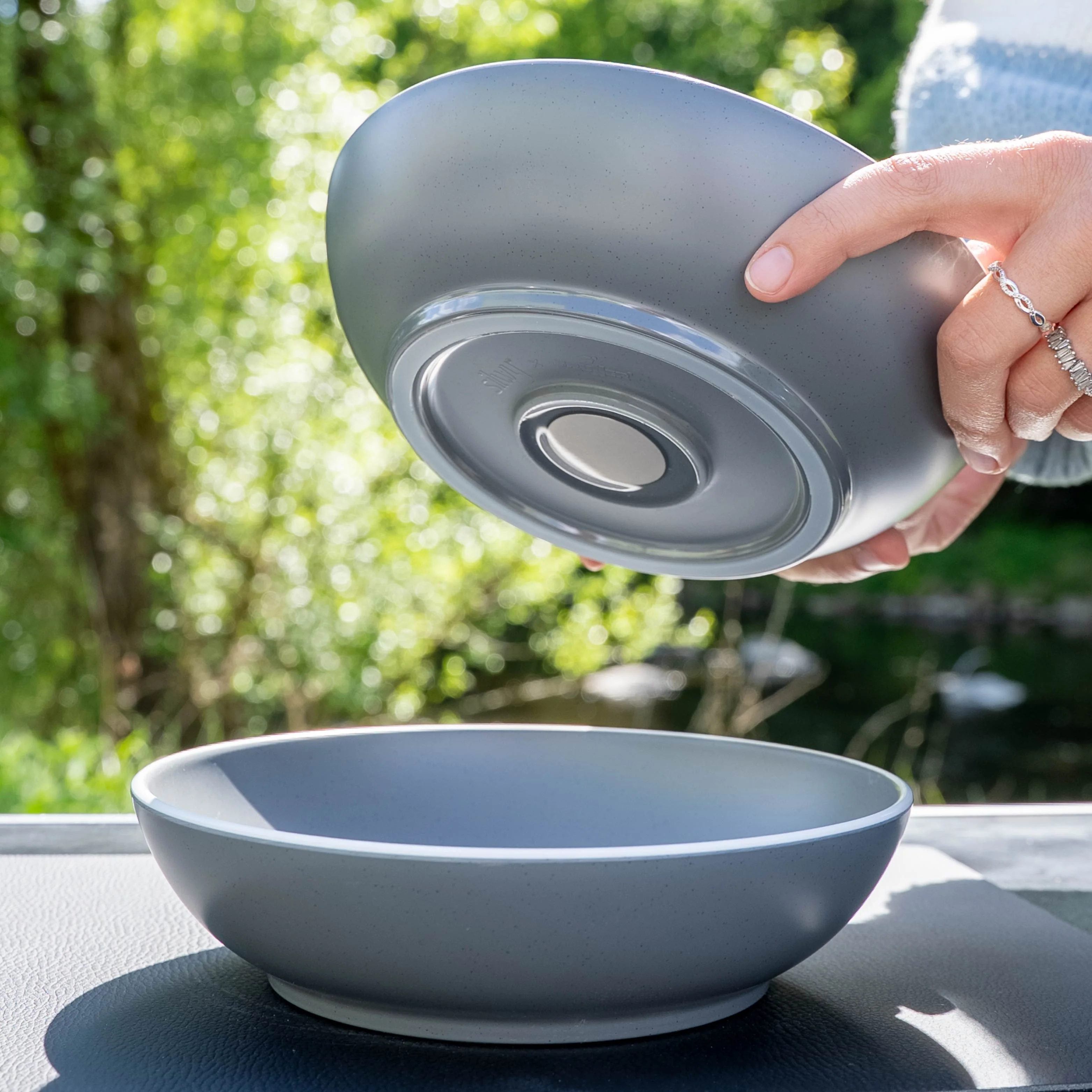Zweite Wahl: Magnet-Kunststoff-Food-Bowls DOLOMIT GREY ⌀ 20 cm - Image 3