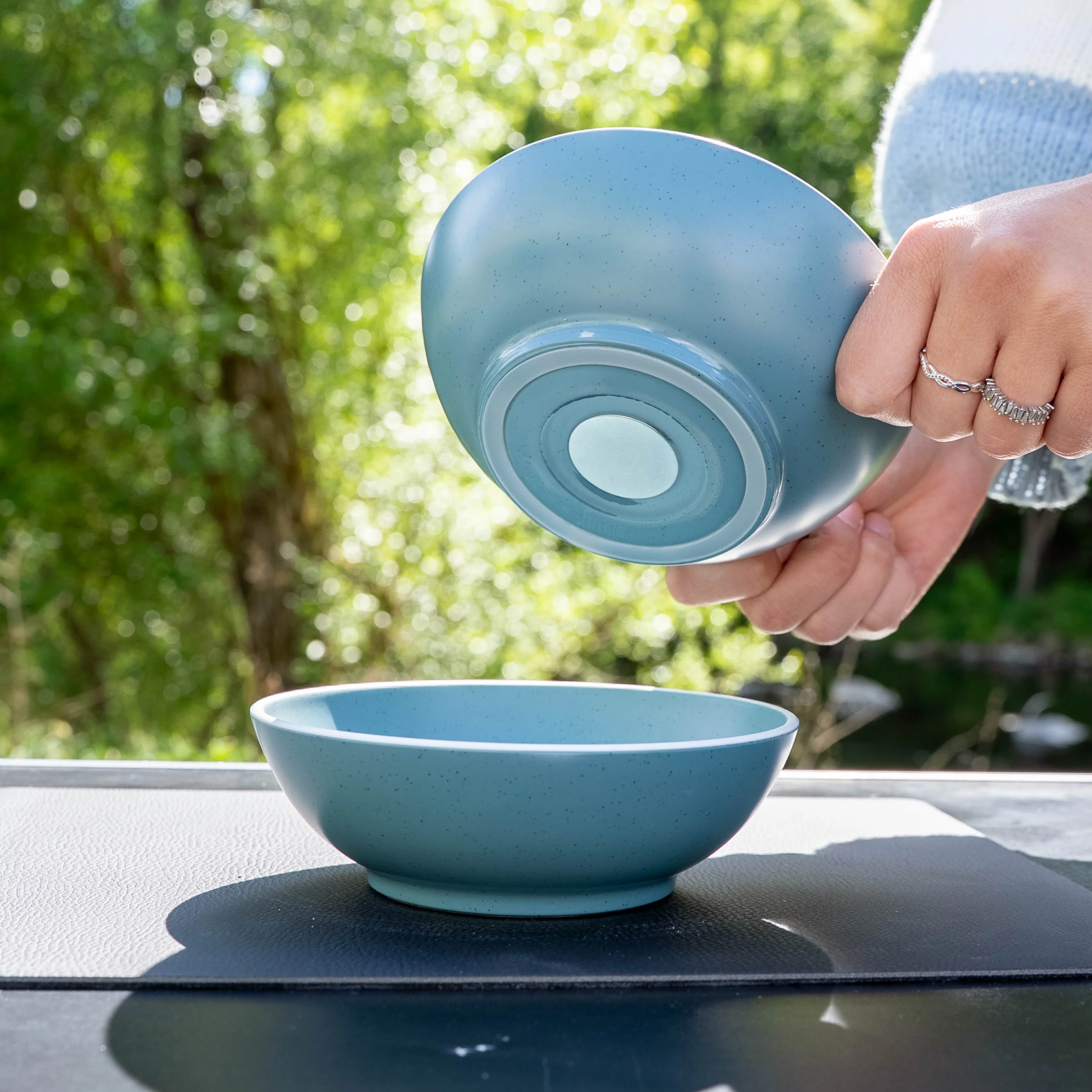 Zweite Wahl: Magnet-Kunststoffbowls DOLOMIT BLUE ⌀ 16 cm - Image 3